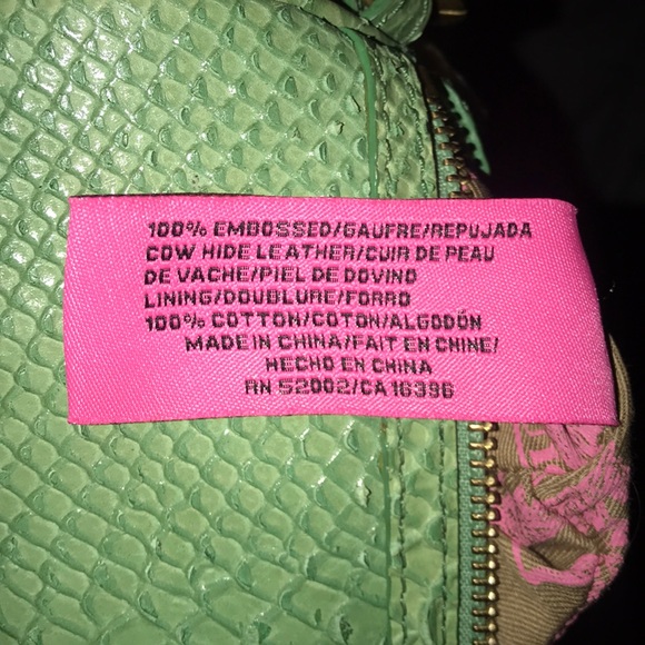 JUICY COUTURE green purse with short gold chain - Picture 6 of 6